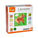 Дерев'яні кубики-пазл Viga Toys Фермерські звірята (5083521)