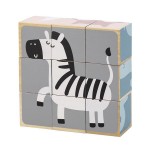Дерев'яні кубики-пазл Viga Toys PolarB Звірята (44024)