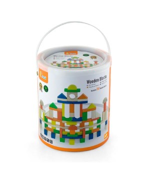 Дерев'яні кубики Viga Toys Велике будівництво, 100 шт., 2,5 см (503342121)