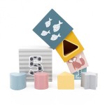 Дерев'яні кубики-пірамідка Viga Toys PolarB Сортуємо і складаємо (44016)