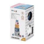 Дерев'яні кубики-пірамідка Viga Toys PolarB Сортуємо і складаємо (44016)