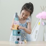 Дерев'яні кубики-пірамідка Viga Toys PolarB Сортуємо і складаємо (44016)