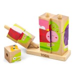 Дерев'яні кубики-пірамідка Viga Toys Комахи (5015821)