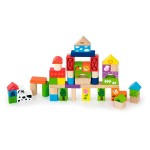 Дерев'яні кубики Viga Toys Ферма, 50 шт., 3 см (5028521)