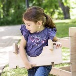 Модульний конструктор Guidecraft Block Play з великих блоків Дерев'яне містечко, 89 шт. (G6110)