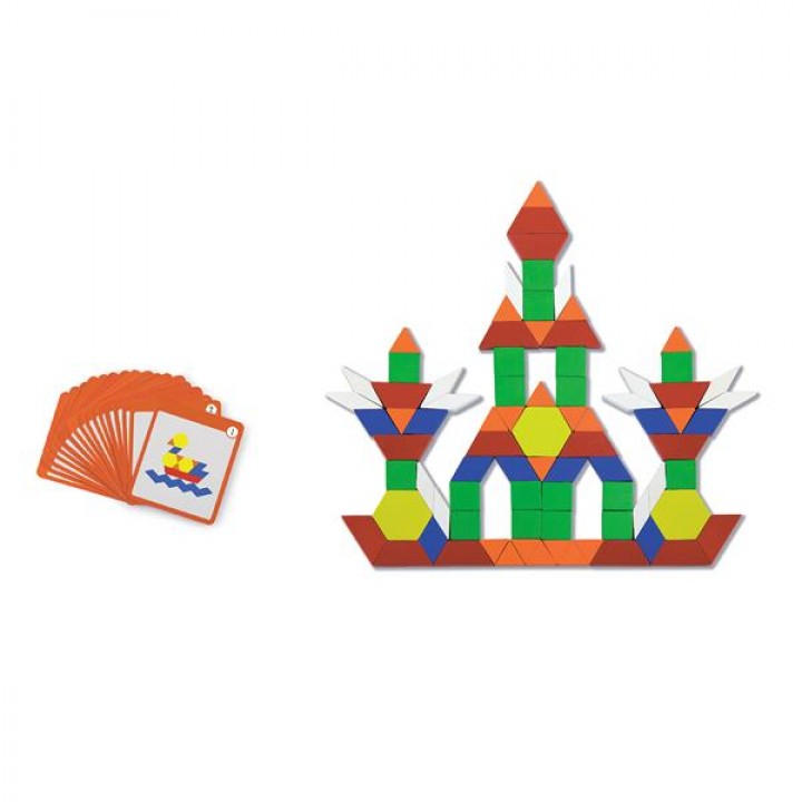 Магнітна мозаїка для дошки Viga Toys із картками, 102 ел. (5066921)