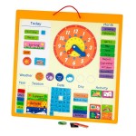 Магнітний календар Viga Toys з годинником, англійською мовою (5037721)21