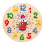 Дерев'яна рамка-вкладиш Viga Toys Годинник (5617121)