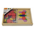 Геометрична мозаїка Viga Toys дерев'яна з шаблонами (5002921)