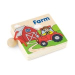 Дерев'яна книжка Viga Toys Перші англійські слова (5038621)