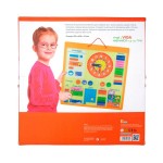 Магнітний календар Viga Toys з годинником, українською мовою (50377U21)