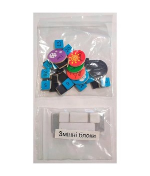 Магнітний календар Viga Toys з годинником, українською мовою (50377U21)