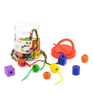 Дерев'яна шнурівка Viga Toys Намистини, 30 шт. (5846621)