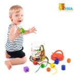 Дерев'яна шнурівка Viga Toys Намистини, 30 шт. (5846621)