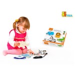Дерев'яна шнурівка Viga Toys Африканські звірята (5132621)