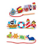 Дерев'яна шнурівка Viga Toys Пірати 2021