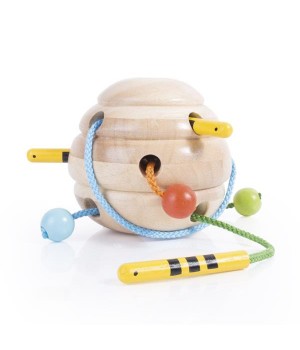 Дерев'яна шнурівка Guidecraft Manipulatives Вулик (G6802)
