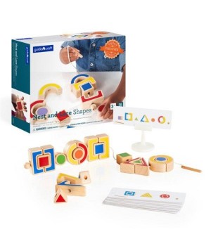 Дерев'яна шнурівка Guidecraft Manipulatives Форми (G6747)