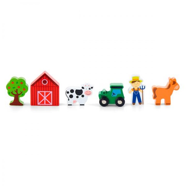 Набір для залізниці Viga Toys Ферма (5081221)