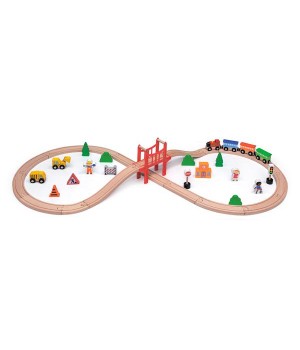Дерев'яна залізниця Viga Toys 39 ел. (5026621)