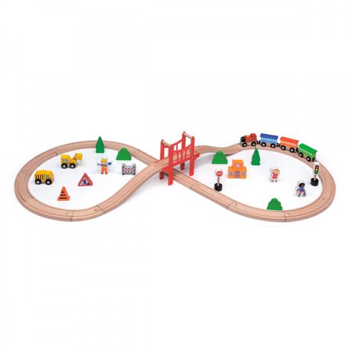 Дерев'яна залізниця Viga Toys 39 ел. (5026621)