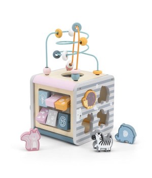 Дерев'яний бізікуб Viga Toys PolarB 5 в 1 (4403021)