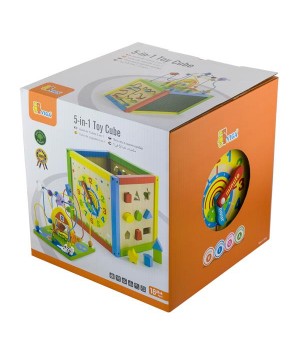 Дерев'яний бізікуб Viga Toys 5 в 1 (5850621)