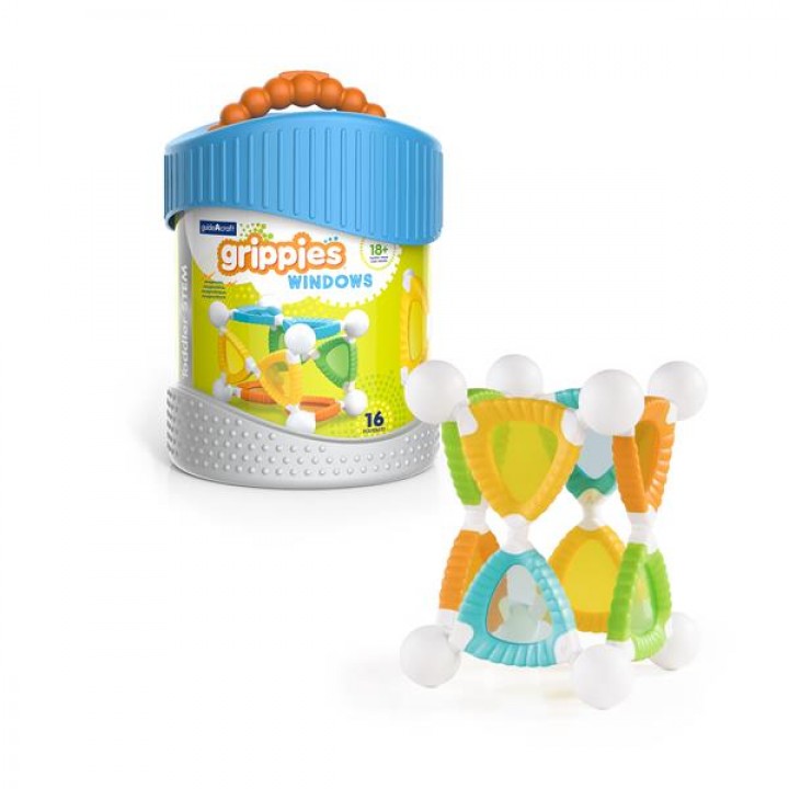 Магнітний конструктор Guidecraft Grippies Windows, 16 деталей (G831521)