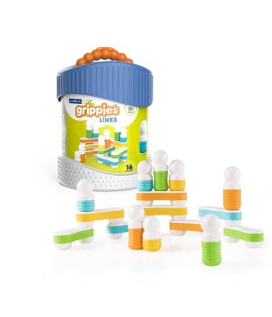 Магнітний конструктор Guidecraft Grippies Links, 16 деталей (G831721)