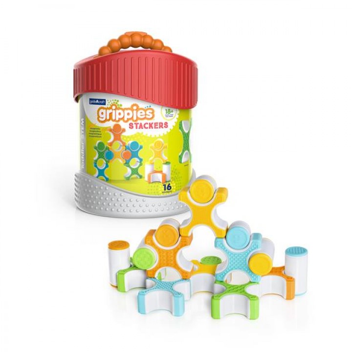Магнітний конструктор Guidecraft Grippies Stackers, 16 деталей (G831321)