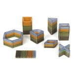 Магнітний конструктор Guidecraft PowerClix Frames Natural, 74 деталі (G920421)