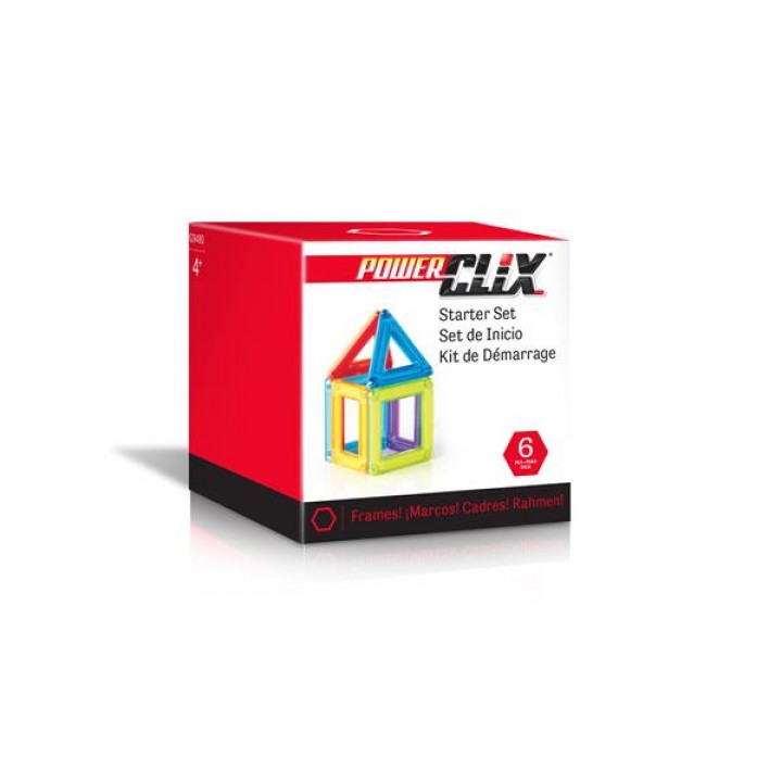 Магнітний конструктор Guidecraft PowerClix Frames Базовий набір, 6 деталей (G948021)