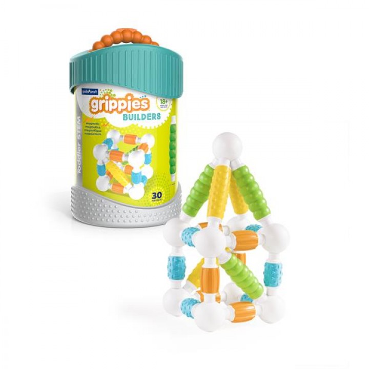 Магнітний конструктор Guidecraft Grippies Builders, 30 деталей (G831221)