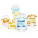 Магнітний конструктор Guidecraft Grippies Waves, 12 деталей (G832521)