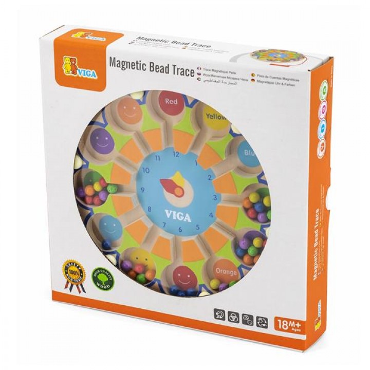 Магнітний лабіринт Viga Toys Годинник (5998021)