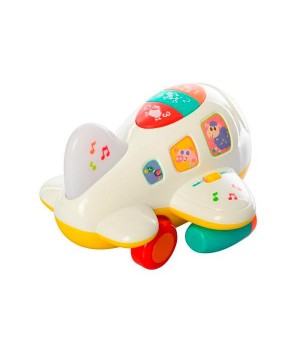 Музична розвивальна іграшка Hola Toys Літачок (6103)