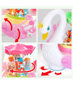 Музична іграшка Hola Toys Лебідь-карусель (536)