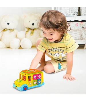 Музична розвивальна іграшка Hola Toys Шкільний автобус (79621)