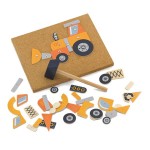 Набір для творчості Viga Toys Дерев'яна аплікація Будівельна техніка (5033621)
