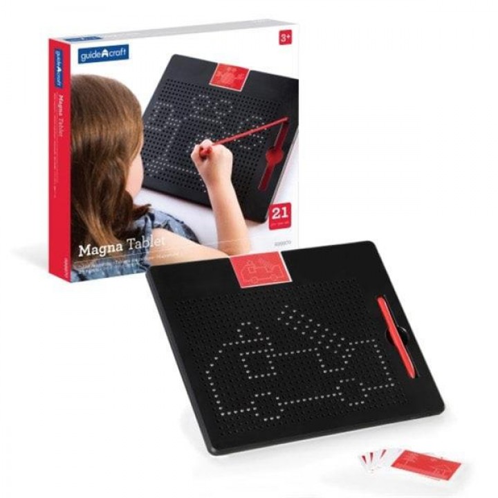 Магнітний планшет Guidecraft Manipulatives для малювання, з шаблонами і ручкою (G99970)