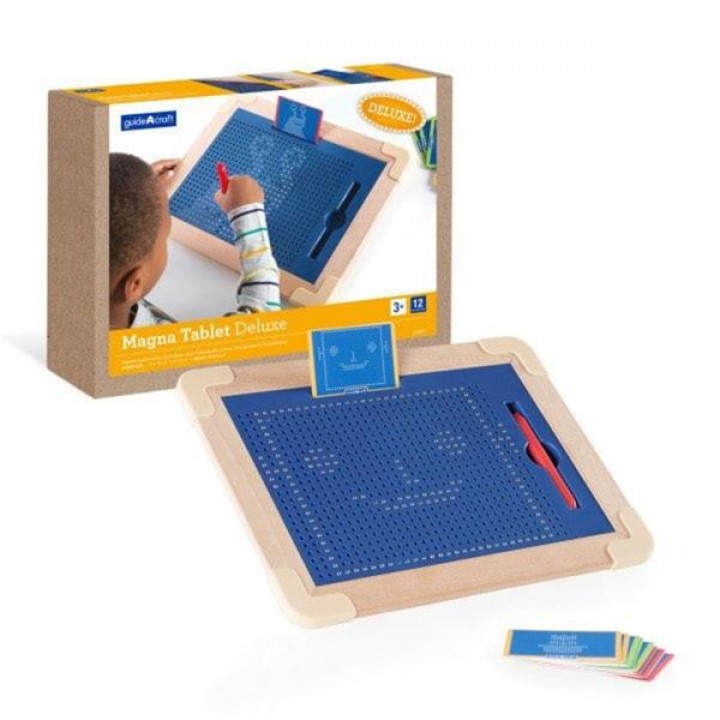 Магнітний планшет Guidecraft Manipulatives для малювання, з шаблонами і ручкою (G99971)