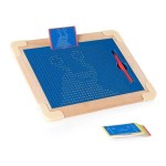 Магнітний планшет Guidecraft Manipulatives для малювання, з шаблонами і ручкою (G99971)