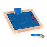 Магнітний планшет Guidecraft Manipulatives для малювання, з шаблонами і ручкою (G99971)
