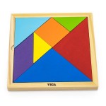 Гра-головоломка Viga Toys Кольоровий дерев'яний танграм, 7 ел. (5555721)