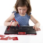 Магнітний планшет Guidecraft Manipulatives для малювання, з шаблонами і ручкою (G99970)