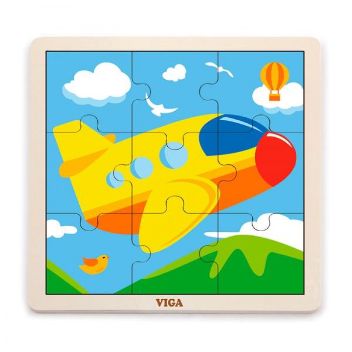 Дерев'яний пазл Viga Toys Літачок, 9 ел. (51447)21