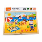 Дерев'яний пазл Viga Toys Времена года: літо, 24 ел. (5127021)