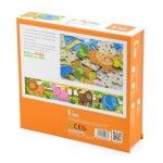 Набір дерев'яних пазлів Viga Toys Джунглі 4 в 1, 48 ел. (50068VG21)
