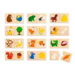 Логічний пазл Viga Toys Що їдять звірятка, 24 ел. (5160721)