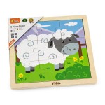 Дерев'яний пазл Viga Toys Овечка, 9 ел. (5143721)